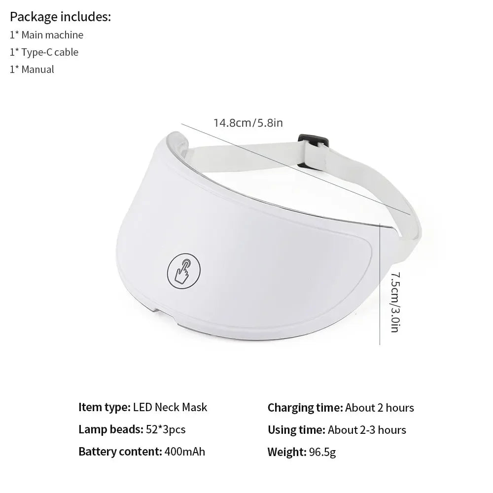 7-Color LED Light Therapy Mask: Rechargeable Photon Skincare Device for Home Use